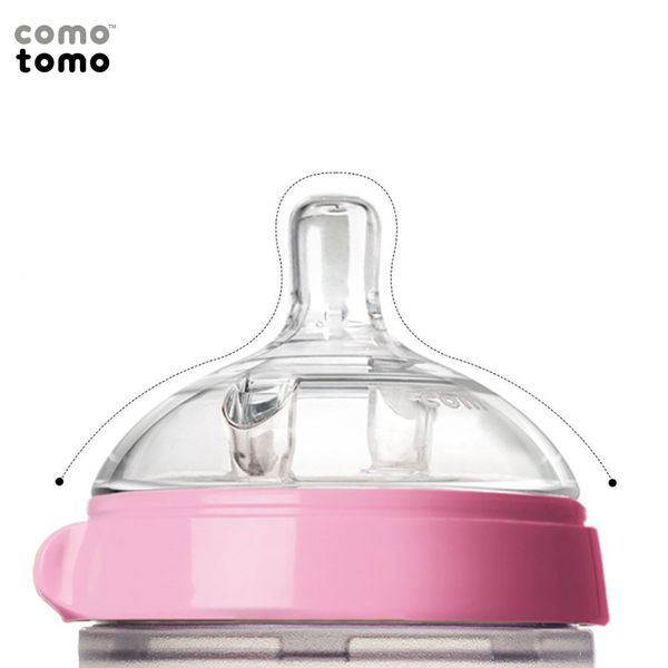Bình Sữa Comotomo 150ml Màu Hồng