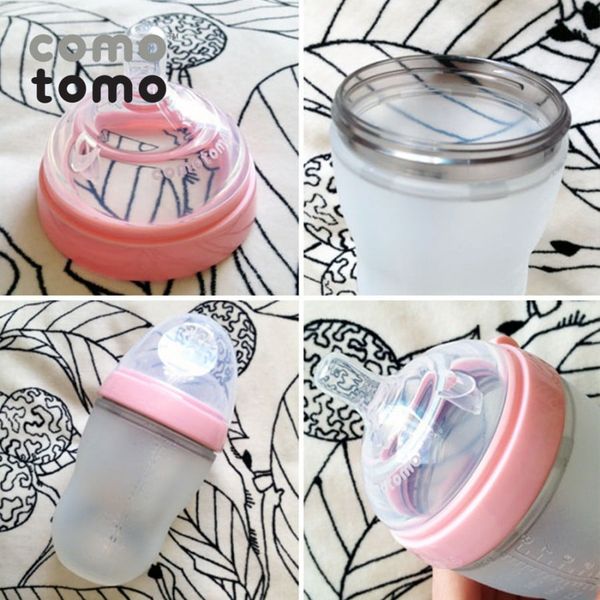Bình Sữa Comotomo 250ml Màu Hồng