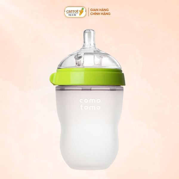 Bình Sữa Comotomo 250ml Màu Xanh