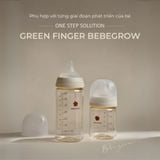 Bình sữa Green Finger BebeGrow 160ml nhựa PPSU - Không kèm núm