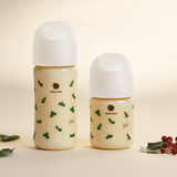 Bình Sữa Bebe Grow Green Finger 280ml Holly Nhựa PPSU Cao Cấp - Kèm Núm Size M