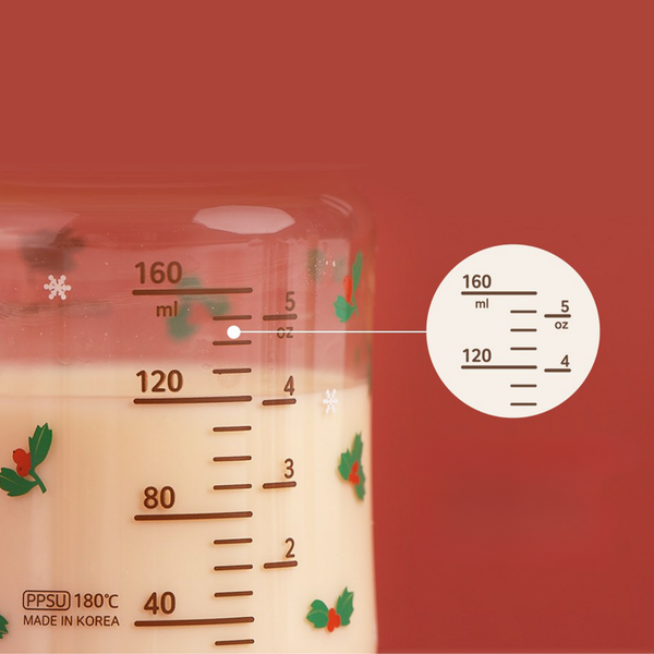 Bình Sữa Bebe Grow Green Finger 280ml Holly Nhựa PPSU Cao Cấp - Kèm Núm Size M