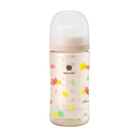 Bình Sữa Bebe Grow Green Finger 280ml Acer Nhựa PPSU Cao Cấp - Kèm Núm Size M