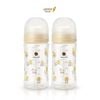 Bình Sữa Bebe Grow Green Finger 280ml Họa Tiết Cún Nhựa PA - Kèm Núm Size M