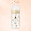 Bình Sữa Bebe Grow Green Finger 280ml Họa Tiết Cún Nhựa PA - Kèm Núm Size M