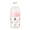 Bình Sữa Bebe Grow Green Finger 160ml Họa Tiết Thỏ Nhựa PA - Kèm Núm Size S