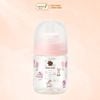 Bình Sữa Bebe Grow Green Finger 160ml Họa Tiết Thỏ Nhựa PA - Kèm Núm Size S