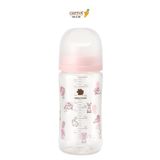 Bình Sữa Bebe Grow Green Finger 280ml Họa Tiết Thỏ Nhựa PA - Kèm Núm Size M