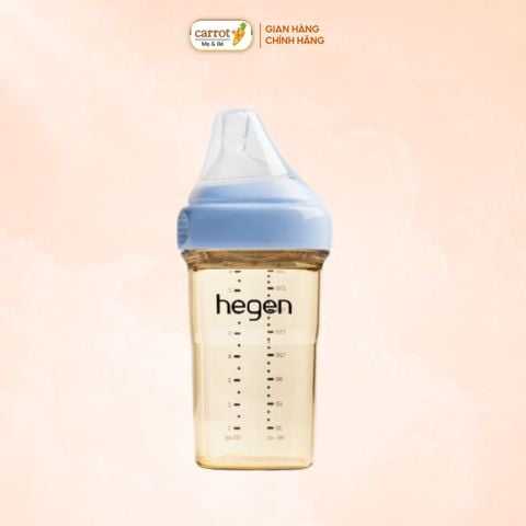 Bình Sữa Hegen PPSU 240ml Cho Trẻ 3-6 Tháng - Blue