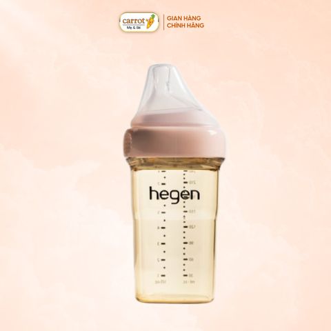 Bình Sữa Hegen PPSU 240ml Cho Trẻ 3-6 Tháng - Pink