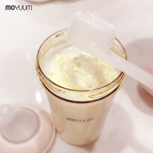 Bình Sữa Moyuum Mov.aa PPSU 160ml - Họa Tiết Trắng - Kèm Núm Số 1