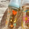 Bình Sữa Moyuum Mov.aa PPSU 160ml - Họa Tiết Trắng - Kèm Núm Số 1