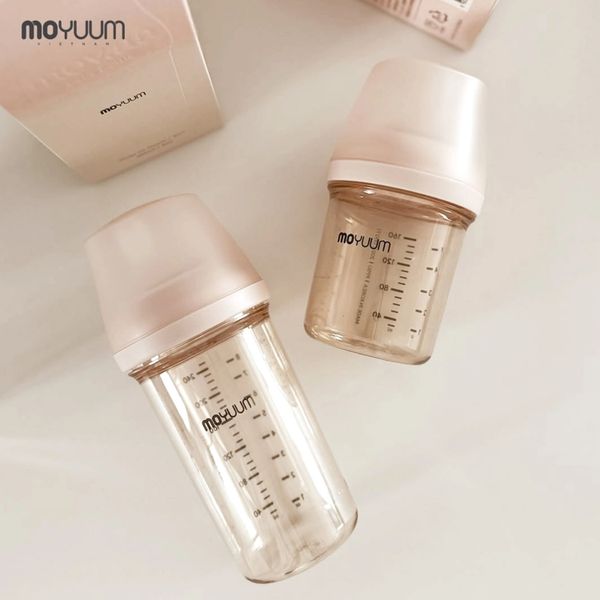 Bình Sữa Moyuum Mov.aa PPSU 250ml - Trơn - Kèm Núm Số 2