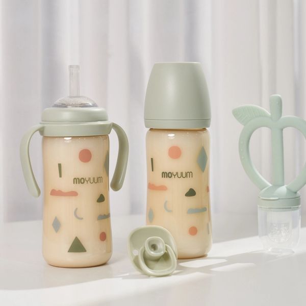 Bình Sữa Moyuum PPSU 270ml - Mây Xanh - Kèm Núm Số 2