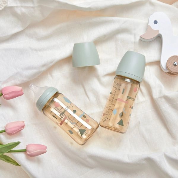 Bình Sữa Moyuum PPSU 270ml - Mây Xanh - Kèm Núm Số 2