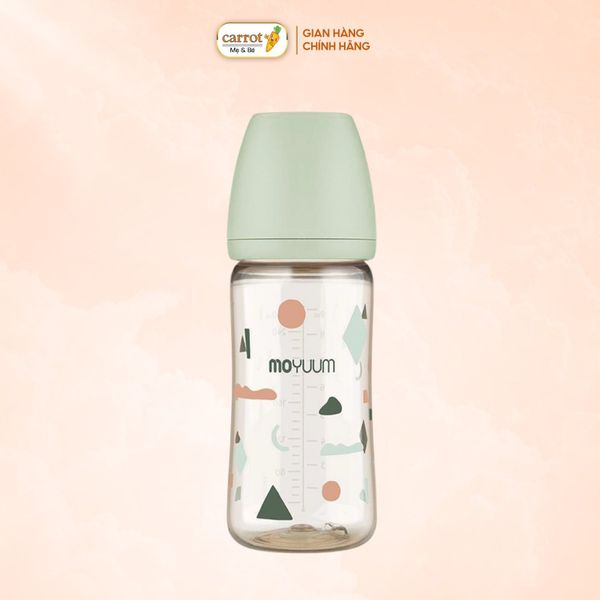 Bình Sữa Moyuum PPSU 270ml - Mây Xanh - Kèm Núm Số 2