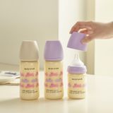 Bình Sữa Moyuum PPSU 170ml - Mèo Tím -  Kèm Núm 1