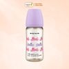 Bình Sữa Moyuum PPSU 270ml - Mèo Tím - Kèm Núm Số 2