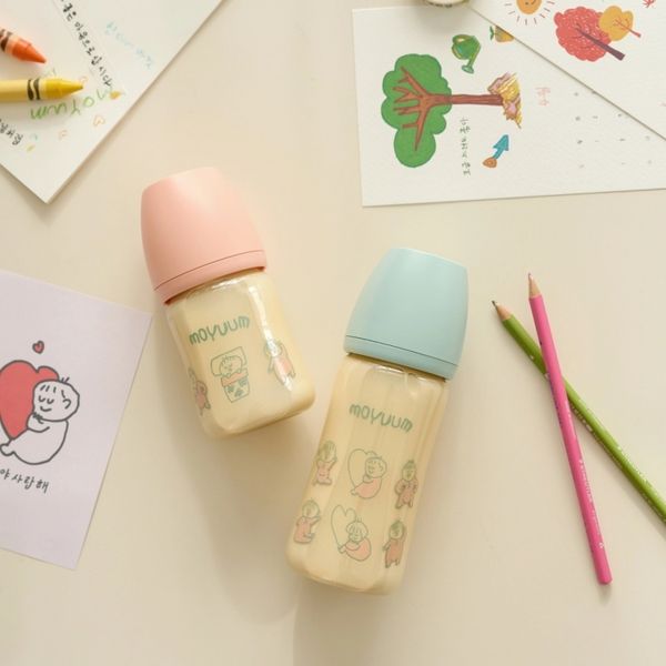 Bình Sữa Moyuum PPSU 170ml - Ogu Xanh -  Kèm Núm 1
