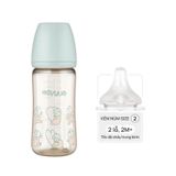 Bình Sữa Moyuum PPSU 270ml - Ogu Xanh - Kèm Núm Số 2