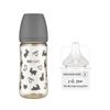 Bình Sữa Moyuum PPSU 270ml - Thỏ Đen - Kèm Núm Số 2
