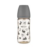 Bình Sữa Moyuum PPSU 270ml - Thỏ Đen - Kèm Núm Số 2