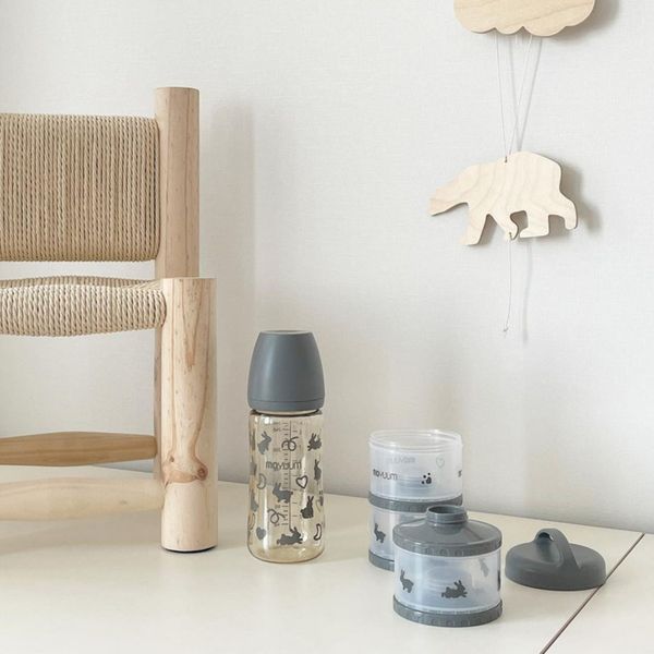 Bình Sữa Moyuum PPSU 270ml - Thỏ Đen - Kèm Núm Số 2