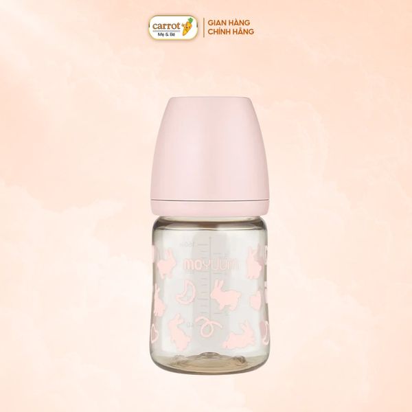 Bình Sữa Moyuum PPSU 170ml - Thỏ Hồng -  Kèm Núm 1