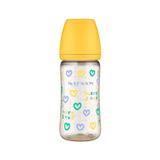Bình Sữa Moyuum PPSU 270ml - Tim Vàng - Kèm Núm Số 2