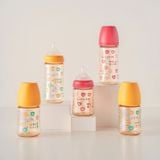 Bình Sữa Moyuum PPSU 270ml - Tim Vàng - Kèm Núm Số 2