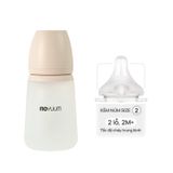 Bình Sữa Moyuum Silicon 260ml - Trơn - Kèm Núm Số 2