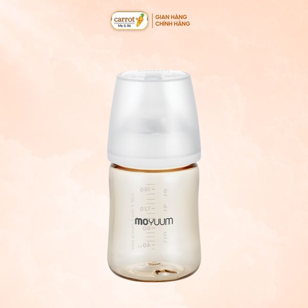 Bình Sữa Moyuum Thế Hệ 3 PPSU 170ml - Trơn - Kèm Núm Số 1