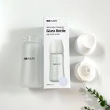 Bình Sữa Moyuum Thủy Tinh 240ml - Trơn - Kèm Núm Số 2