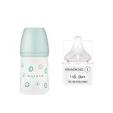 Bình Sữa Moyuum Thủy Tinh 150ml - Happy More - Kèm Núm Số 1