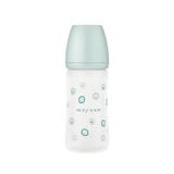 Bình Sữa Moyuum Thủy Tinh 240ml - Happy More - Kèm Núm Số 2