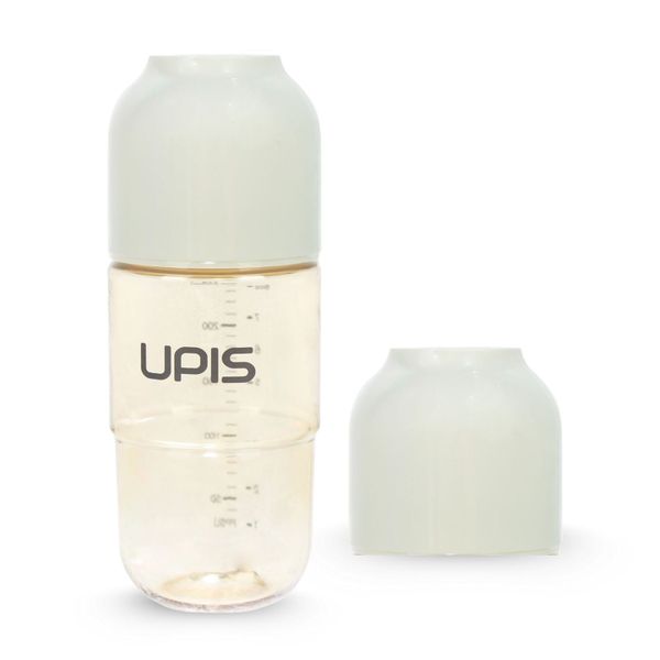 Bình Sữa UPIS PPSU Núm Size S Màu Trắng 260ml Cho Bé Từ 3M+