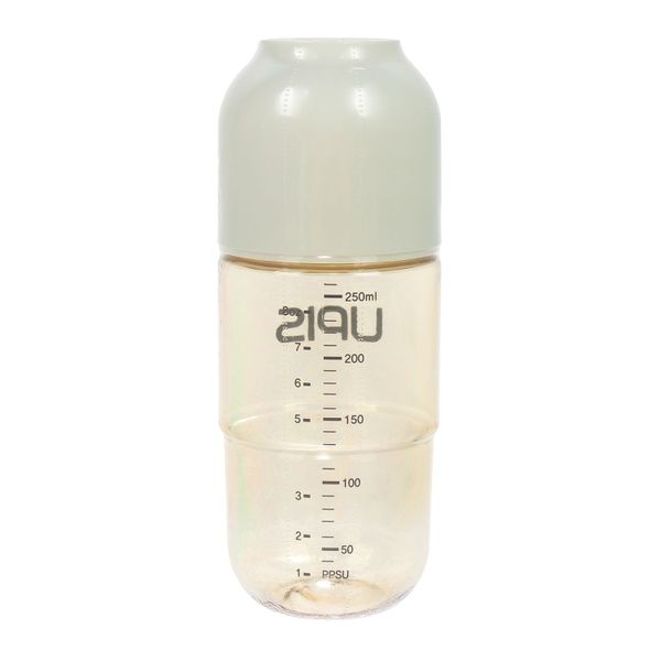 Bình Sữa UPIS PPSU Núm Size M Màu Trắng 260ml Cho Bé Từ 3M+