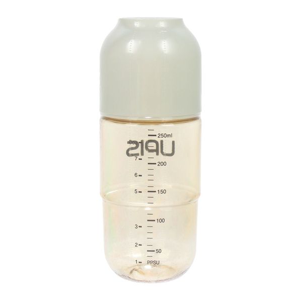 Bình Sữa UPIS PPSU Núm Size S Màu Trắng 260ml Cho Bé Từ 3M+