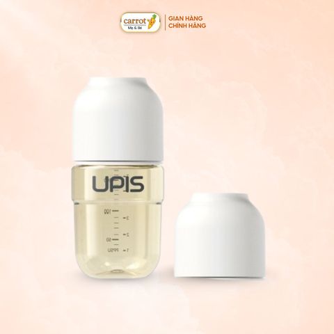 Bình Sữa UPIS PPSU Núm Size SS Màu Trắng 180ml Cho Bé Từ 0M+