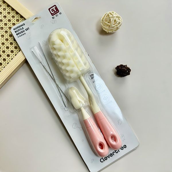 Bộ Cọ Rửa Bình Sữa Smart Tree Mút Cán Tròn