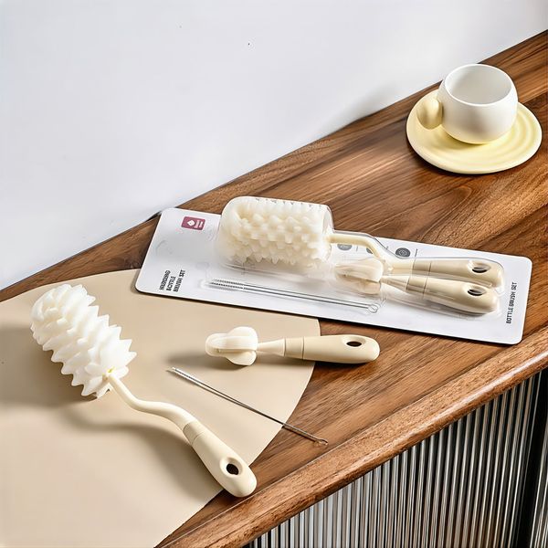 Bộ Cọ Rửa Bình Sữa Smart Tree Mút Cán Tròn