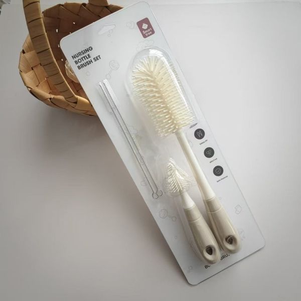 Bộ Cọ Rửa Bình Sữa Smart Tree Silicon Cán Tròn