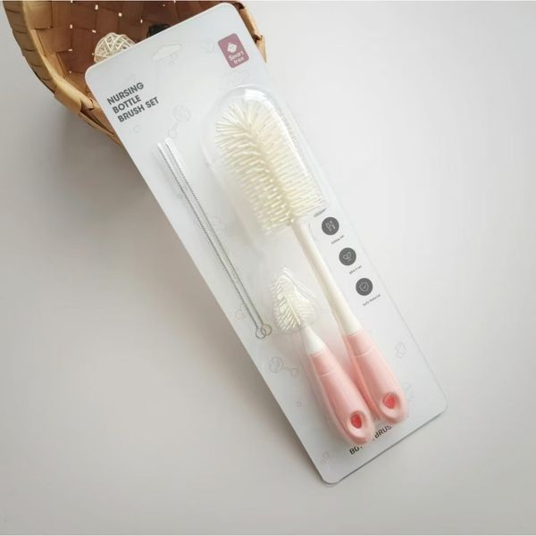 Bộ Cọ Rửa Bình Sữa Smart Tree Silicon Cán Tròn