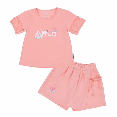 Bộ quần áo ngắn tay bé gái