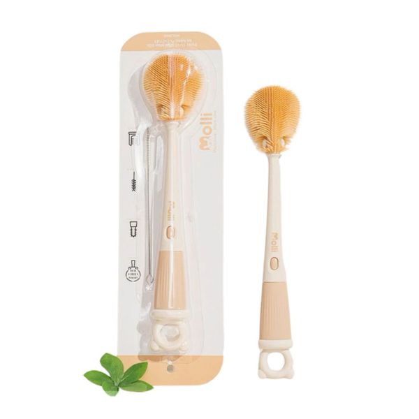 Cọ rửa bình sữa silicone Molli bộ 4 chi tiết