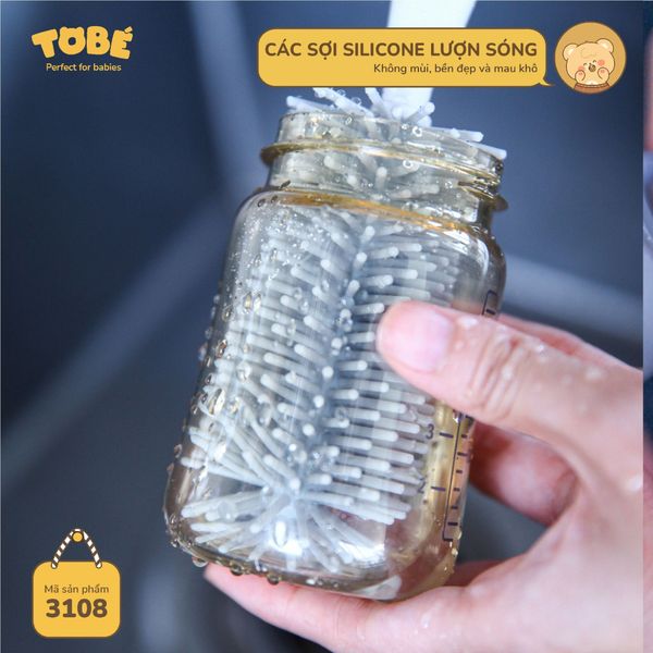 Cọ Bình Sữa Silicone MS 3108