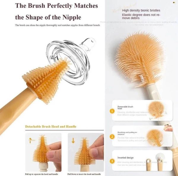 Cọ Rửa Bình Sữa 4 Chi Tiết Multi-Function