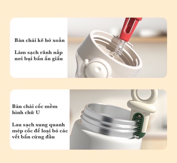 Cọ Rửa Bình Sữa Silicon Youkebei 4 in 1
