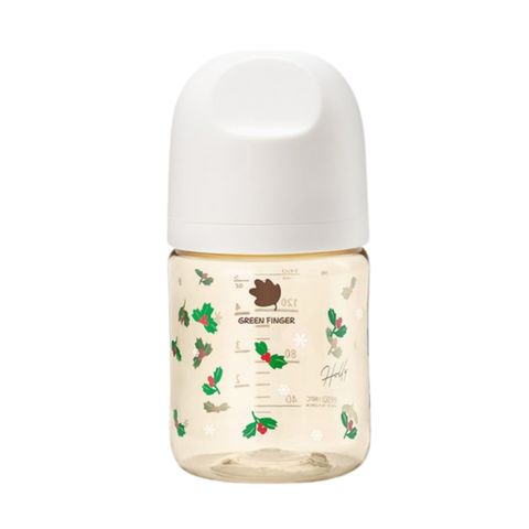 Bình Sữa Bebe Grow Green Finger 160ml Holly Nhựa PPSU Cao Cấp - Kèm Núm Size S