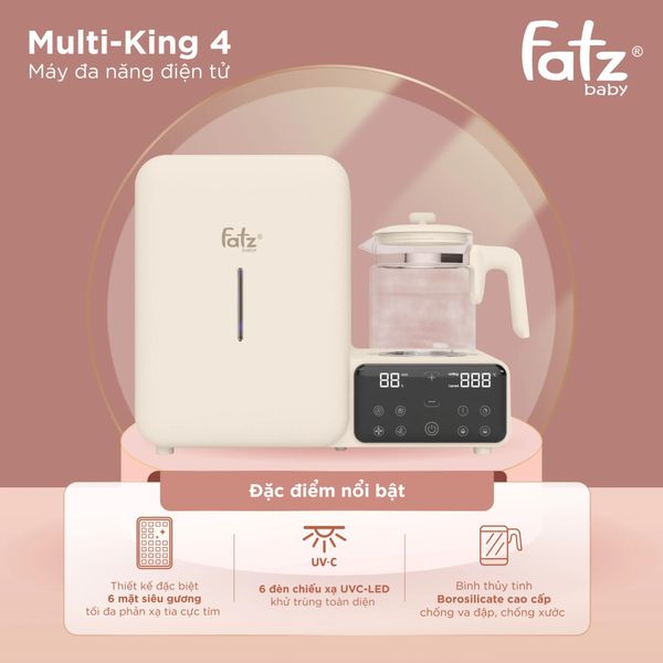 Máy Đa Năng Điện Tử Tiệt Trùng UVC LED/Sấy khô/Đun & Hâm Nước Multi-KING 4 – FB9613ZH
